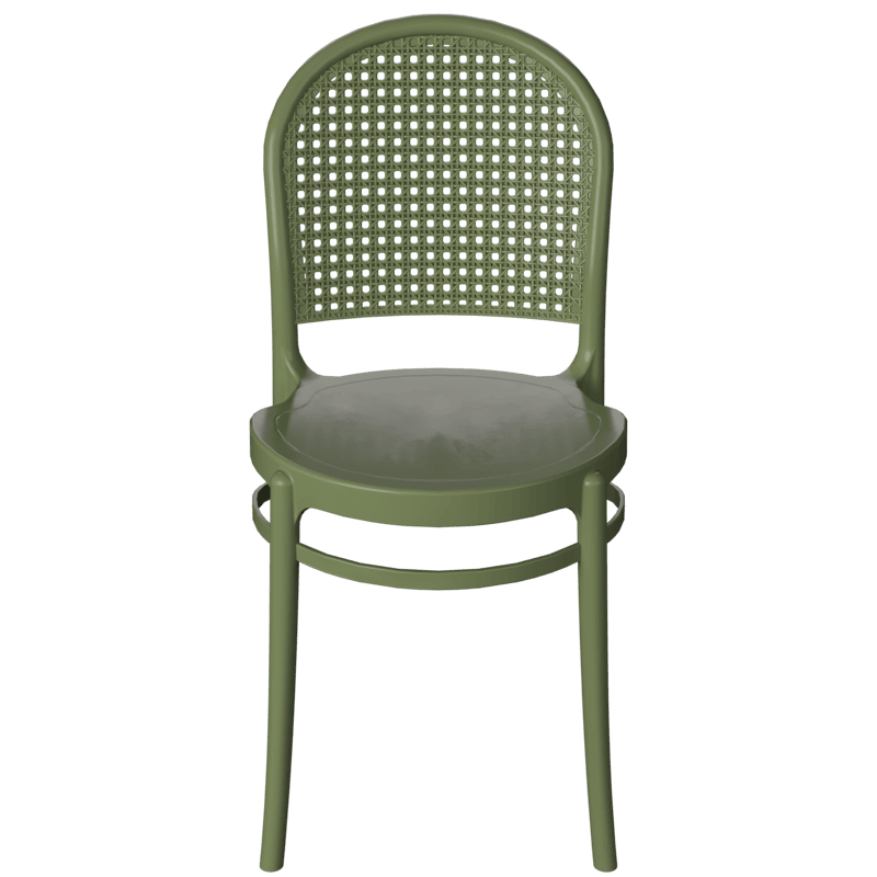 Cadeira de plastico telinha  verde